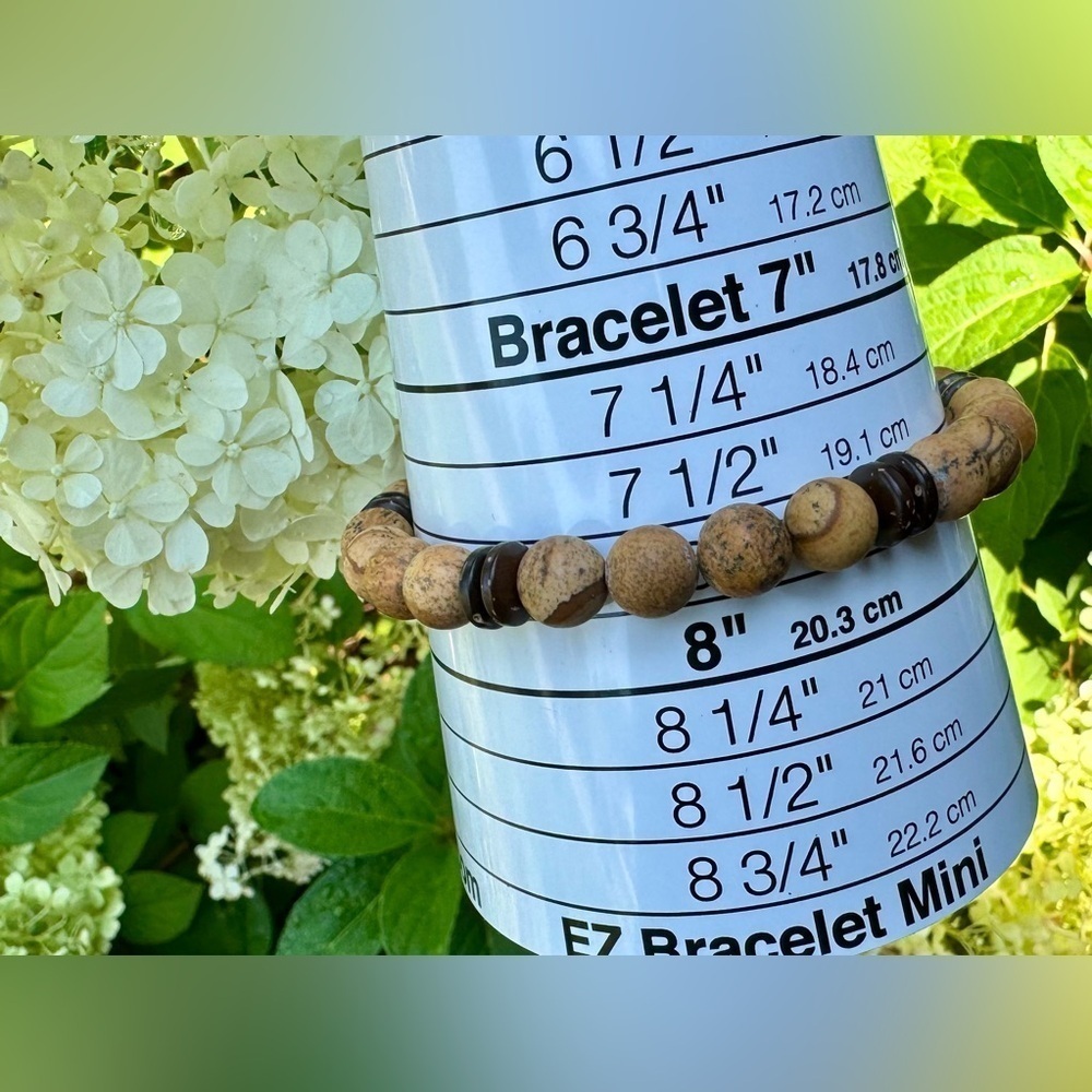 Jasper Beaded Stretch Bracelet - Picture 8 of 14